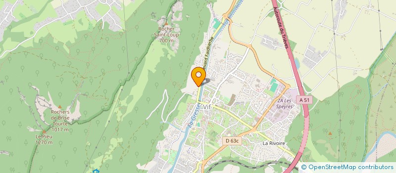 localisation de l'entreprise MONSIEUR QUENTIN JALLAT  VIF