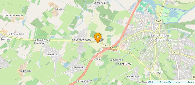 localisation de l'entreprise MONSIEUR QUENTIN JEANEAU  SAINT-PHILBERT-DE-GRAND-LIEU