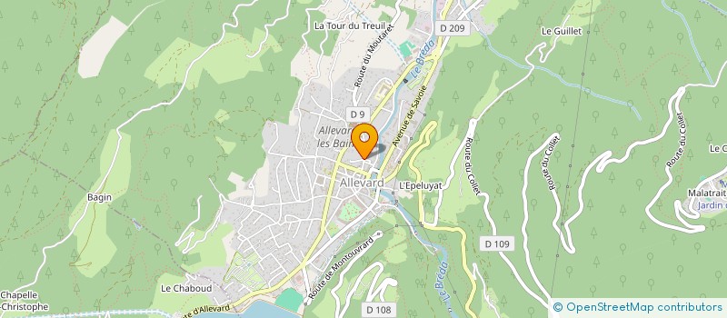 localisation de l'entreprise MONSIEUR QUENTIN JULIEN  ALLEVARD