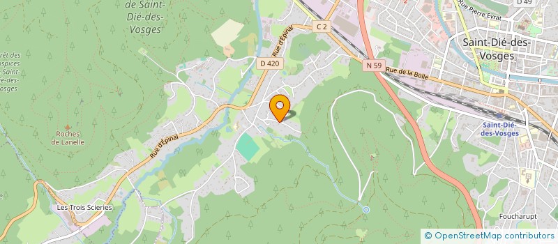 localisation de l'entreprise MONSIEUR QUENTIN KLEINDIENST à SAINT-DIE-DES-VOSGES