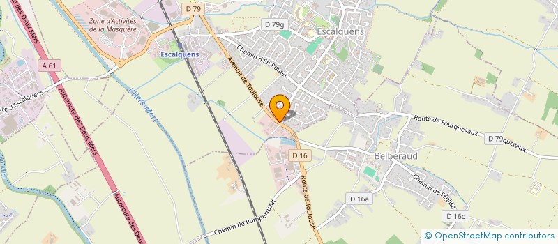 localisation de l'entreprise MONSIEUR QUENTIN KURGOUALE  ESCALQUENS