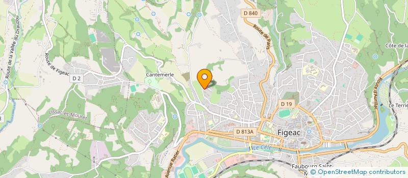 localisation de l'entreprise MONSIEUR QUENTIN L'HEVEDER  FIGEAC