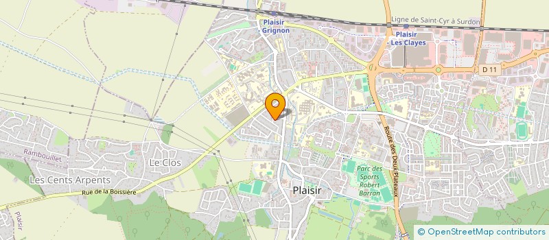 localisation de l'entreprise MONSIEUR QUENTIN LABORIE  PLAISIR