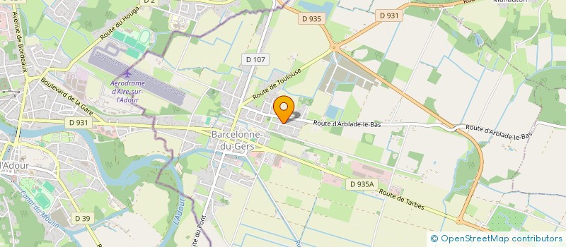 localisation de l'entreprise MONSIEUR QUENTIN LAFFORGUE  BARCELONNE-DU-GERS