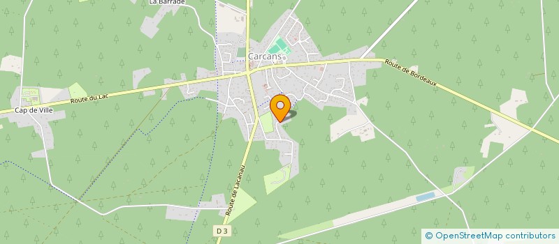 localisation de l'entreprise MONSIEUR QUENTIN LAJOIE  CARCANS