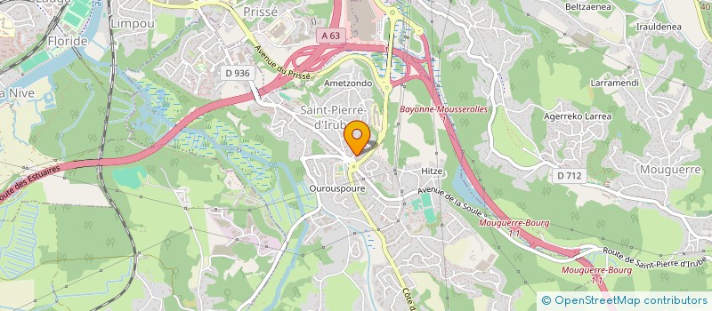 localisation de l'entreprise MONSIEUR QUENTIN LANDES  SAINT-PIERRE-D'IRUBE