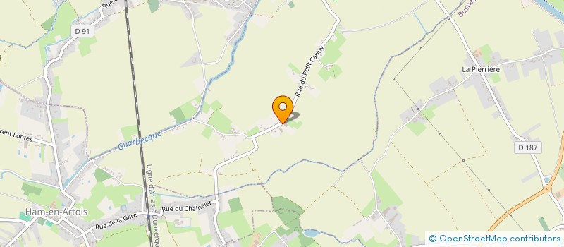 localisation de l'entreprise MONSIEUR QUENTIN LANDRE  GUARBECQUE