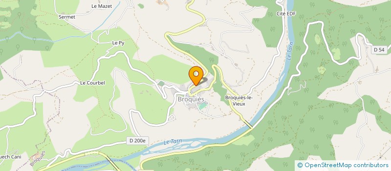 localisation de l'entreprise MONSIEUR QUENTIN LANGEL  BROUSSE-LE-CHATEAU