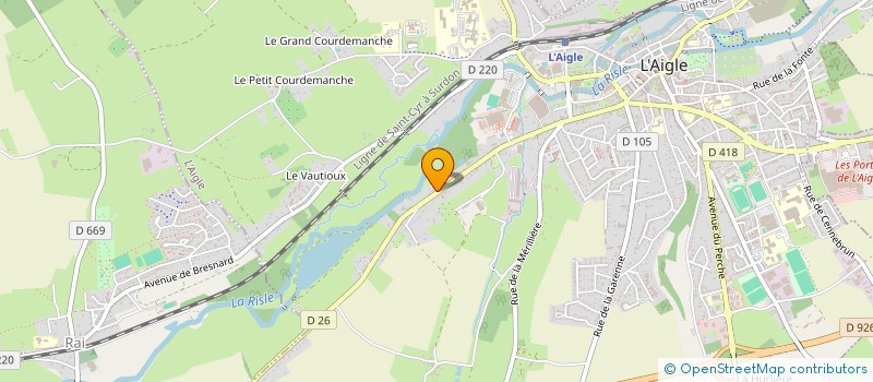 localisation de l'entreprise MONSIEUR QUENTIN LANGLAIS à L'AIGLE