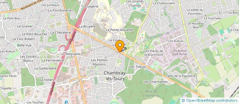 localisation de l'entreprise MONSIEUR QUENTIN LANGOUET  CHAMBRAY-LES-TOURS