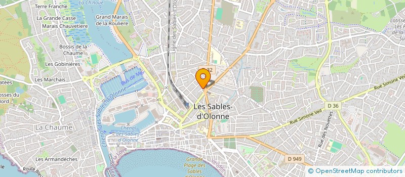 localisation de l'entreprise MONSIEUR QUENTIN LANGRES à LES SABLES-D'OLONNE