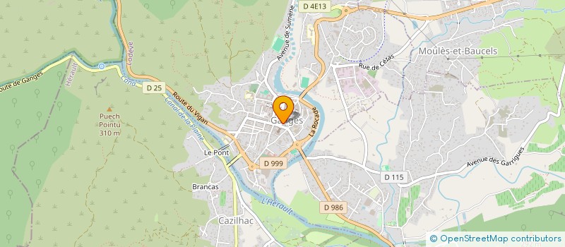 localisation de l'entreprise MONSIEUR QUENTIN LANOTTE  GANGES