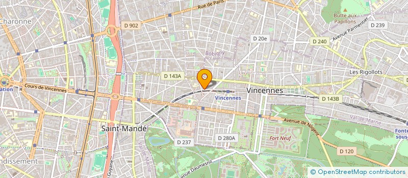 localisation de l'entreprise MONSIEUR QUENTIN LARRAUFIE à VINCENNES