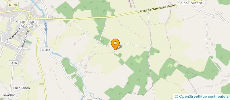 localisation de l'entreprise MONSIEUR QUENTIN LARRIGNON  CHAMPAGNE-MOUTON