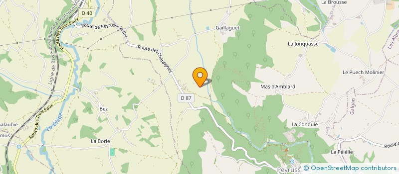 localisation de l'entreprise MONSIEUR QUENTIN LAUMOND  PEYRUSSE-LE-ROC