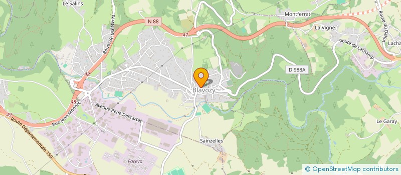 localisation de l'entreprise MONSIEUR QUENTIN LAURENT  BLAVOZY