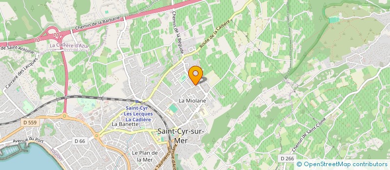 localisation de l'entreprise MONSIEUR QUENTIN LAURORA à SAINT-CYR-SUR-MER