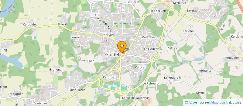 localisation de l'entreprise MONSIEUR QUENTIN LAVILLE  GUIDEL