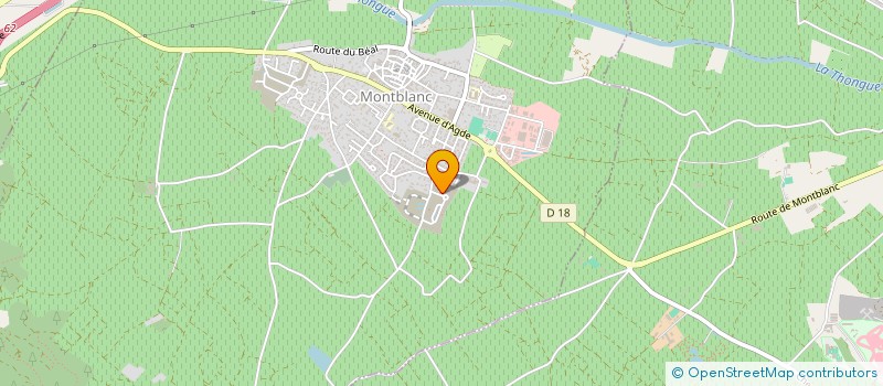 localisation de l'entreprise MONSIEUR QUENTIN LE BRET  MONTBLANC