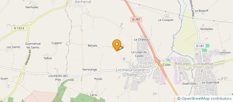 localisation de l'entreprise MONSIEUR QUENTIN LE DREAU à LOCMARIA-GRANDCHAMP