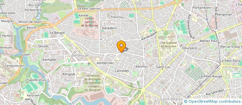 localisation de l'entreprise MONSIEUR QUENTIN LE DREFF  PLOUARZEL