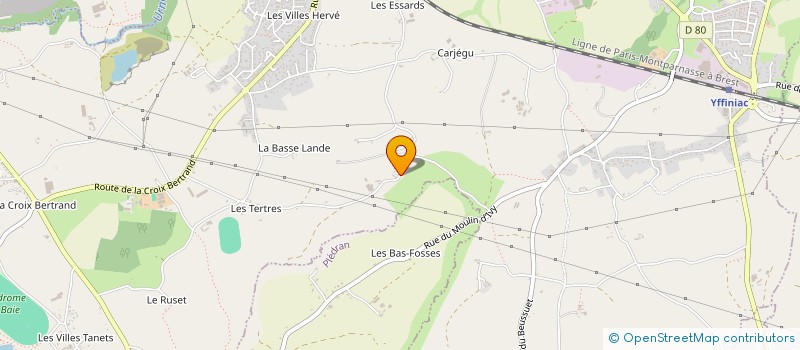 localisation de l'entreprise MONSIEUR QUENTIN LE GALL  YFFINIAC