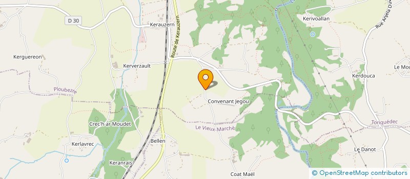 localisation de l'entreprise MONSIEUR QUENTIN LE JAN  PLOULEC'H