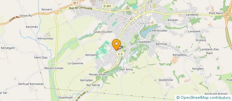 localisation de l'entreprise MONSIEUR QUENTIN LE MOAL  GOURIN