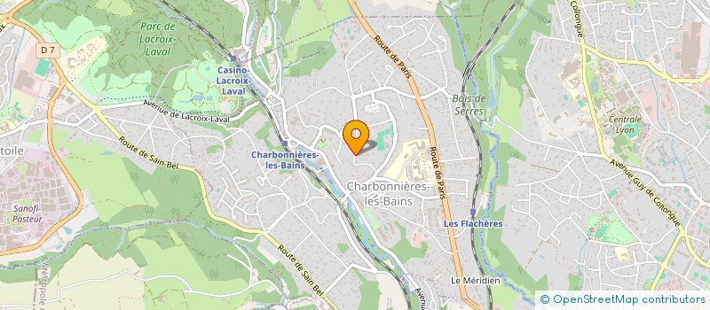 localisation de l'entreprise MONSIEUR QUENTIN LEBASTARD  CHARBONNIERES-LES-BAINS