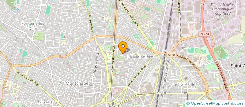 localisation de l'entreprise MONSIEUR QUENTIN LEBLANC  DIJON