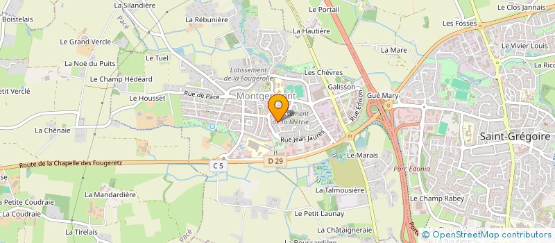 localisation de l'entreprise MONSIEUR QUENTIN LEBRET  MONTGERMONT