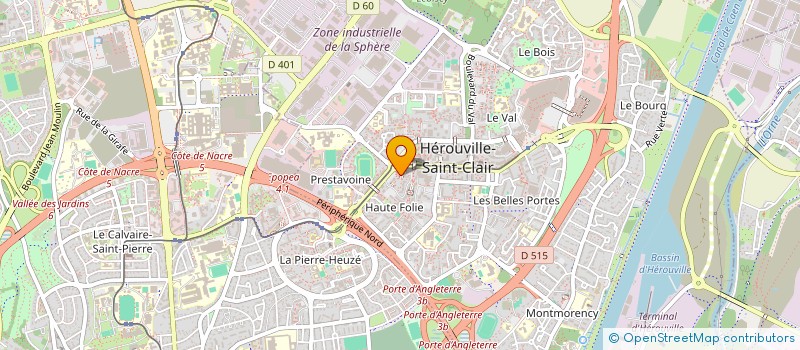 localisation de l'entreprise MONSIEUR QUENTIN LECHEVREL  HEROUVILLE-SAINT-CLAIR