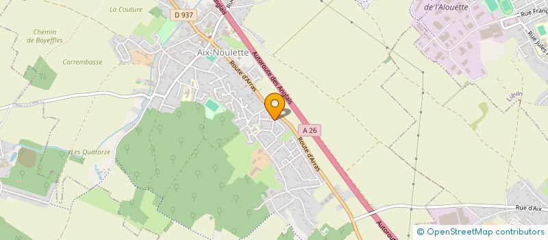 localisation de l'entreprise MONSIEUR QUENTIN LECLERCQ  AIX-NOULETTE