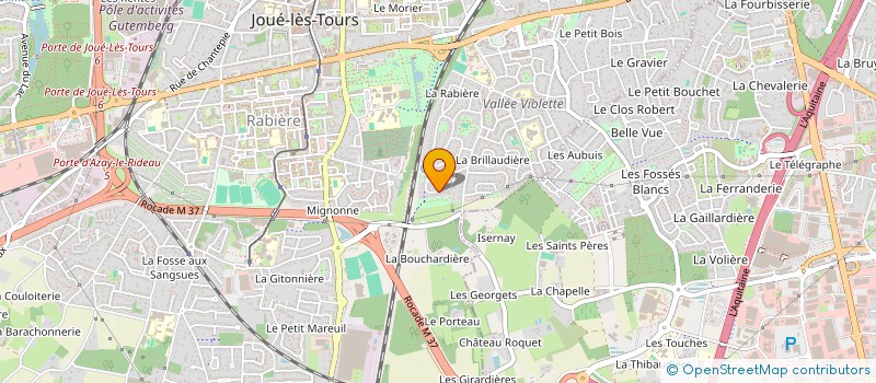 localisation de l'entreprise MONSIEUR QUENTIN LECOMTE  JOUE LES TOURS