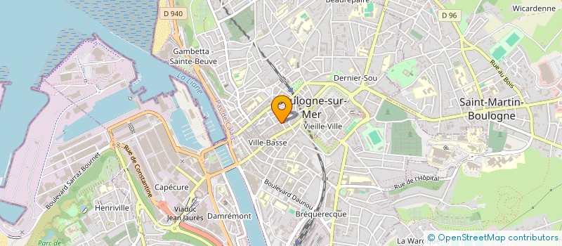 localisation de l'entreprise MONSIEUR QUENTIN LEFEBVRE à BOULOGNE-SUR-MER