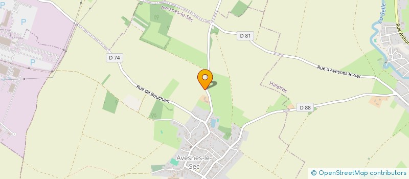 localisation de l'entreprise MONSIEUR QUENTIN LEFEVRE  AVESNES-LE-SEC