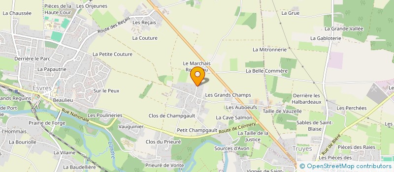 localisation de l'entreprise MONSIEUR QUENTIN LEFORT  ESVRES