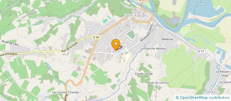 localisation de l'entreprise MONSIEUR QUENTIN LEGUERET à SAINT-AIGNAN