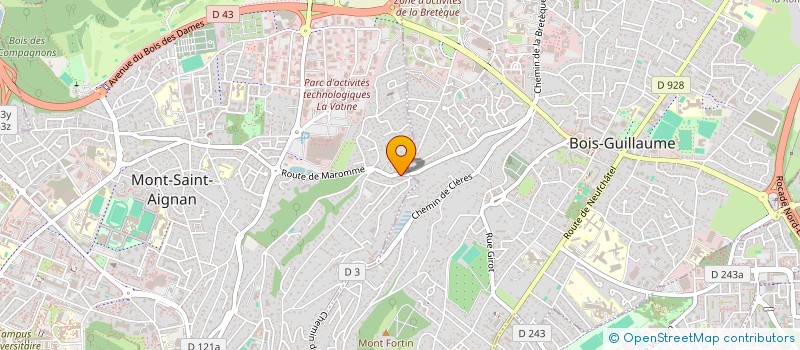 localisation de l'entreprise MONSIEUR QUENTIN LELONG  MONT-SAINT-AIGNAN