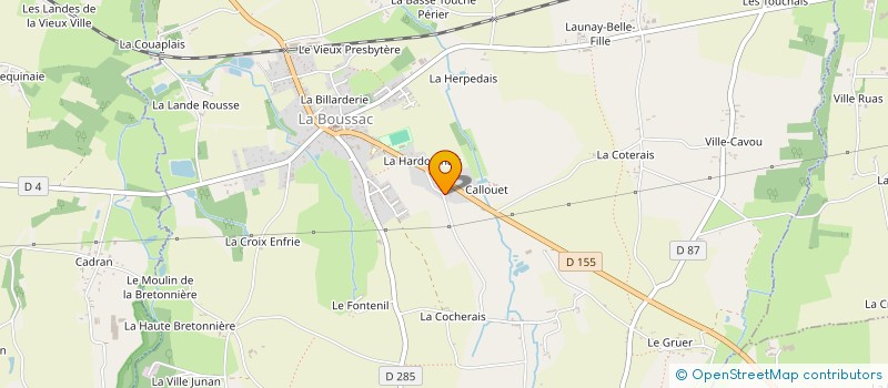 localisation de l'entreprise MONSIEUR QUENTIN LEMARCHAND  LA BOUSSAC