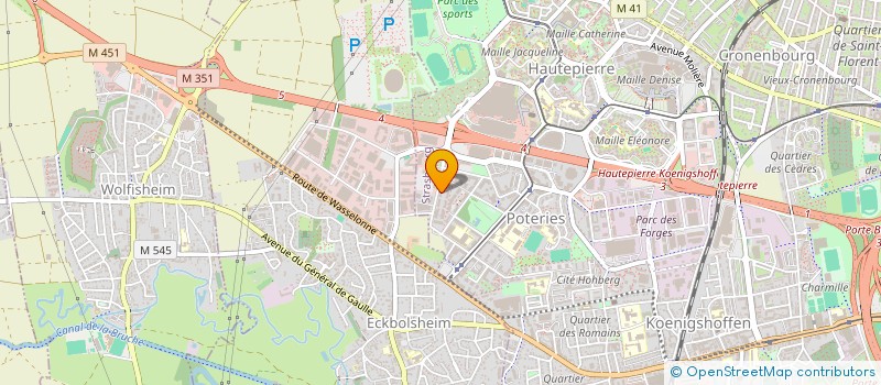 localisation de l'entreprise MONSIEUR QUENTIN LENTZ à STRASBOURG