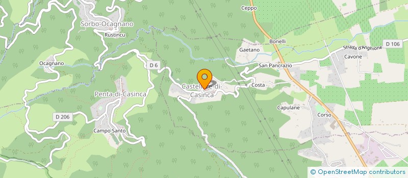 localisation de l'entreprise MONSIEUR QUENTIN LEONELLI  CASTELLARE-DI-CASINCA