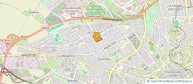 localisation de l'entreprise MONSIEUR QUENTIN LEOPOLD à CAEN