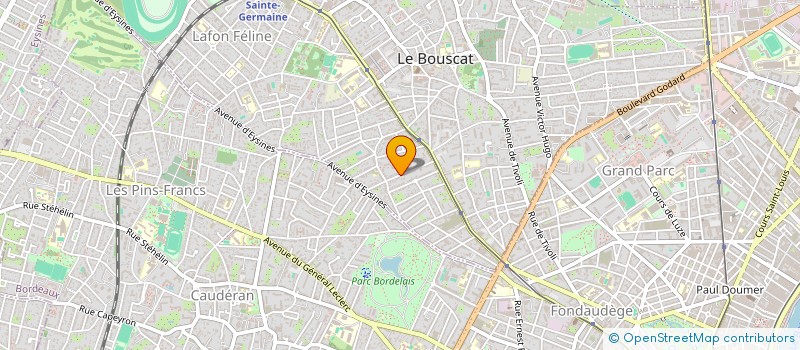 localisation de l'entreprise MONSIEUR QUENTIN LEROUX  LE BOUSCAT