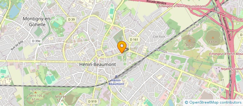 localisation de l'entreprise MONSIEUR QUENTIN LERUSTE à HENIN-BEAUMONT