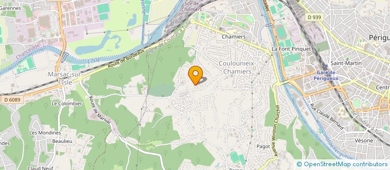 localisation de l'entreprise MONSIEUR QUENTIN LLOUQUET à COULOUNIEIX-CHAMIERS