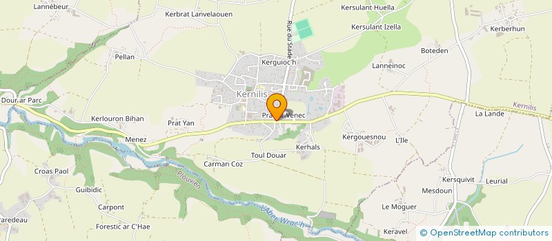 localisation de l'entreprise MONSIEUR QUENTIN LORGERE  KERNILIS