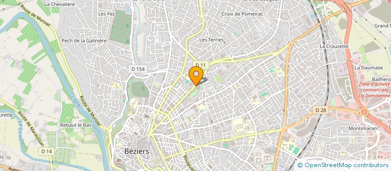 localisation de l'entreprise MONSIEUR QUENTIN LOUBRIE  BEZIERS
