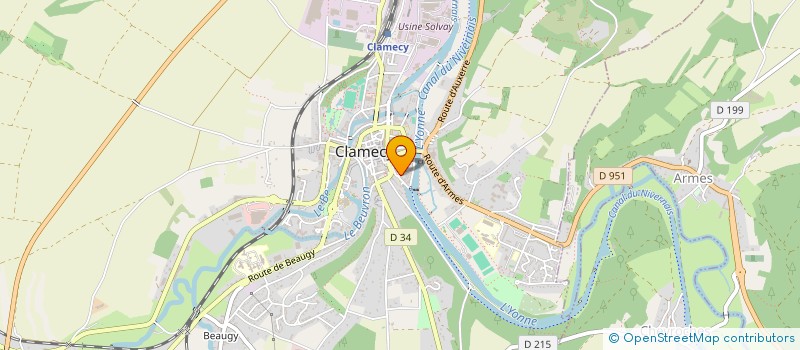 localisation de l'entreprise MONSIEUR QUENTIN MACHEDA à CLAMECY