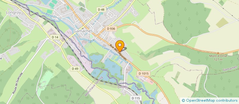 localisation de l'entreprise MONSIEUR QUENTIN MACHY  GAMACHES